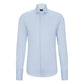 Slim-fit shirt in structured stretch cotton