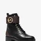 Tatum Leather and Logo Combat Boot