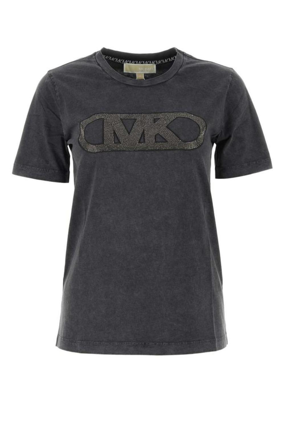 Michael Michael Kors Logo Embellished Crewneck T-Shirt