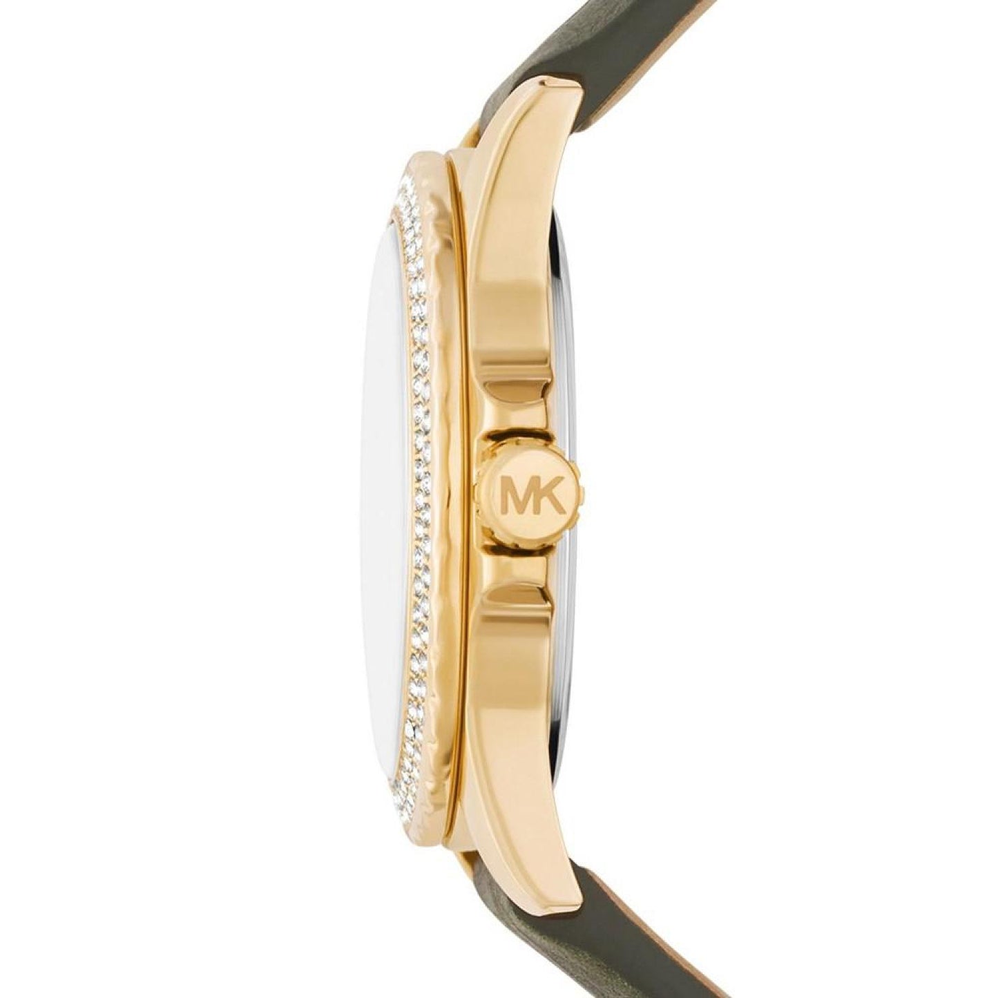 Women's Mini Everest Quartz Three-Hand Amazon Green Suede Leather Watch 33mm