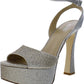 Jenson Womens Leather Glitter Pumps