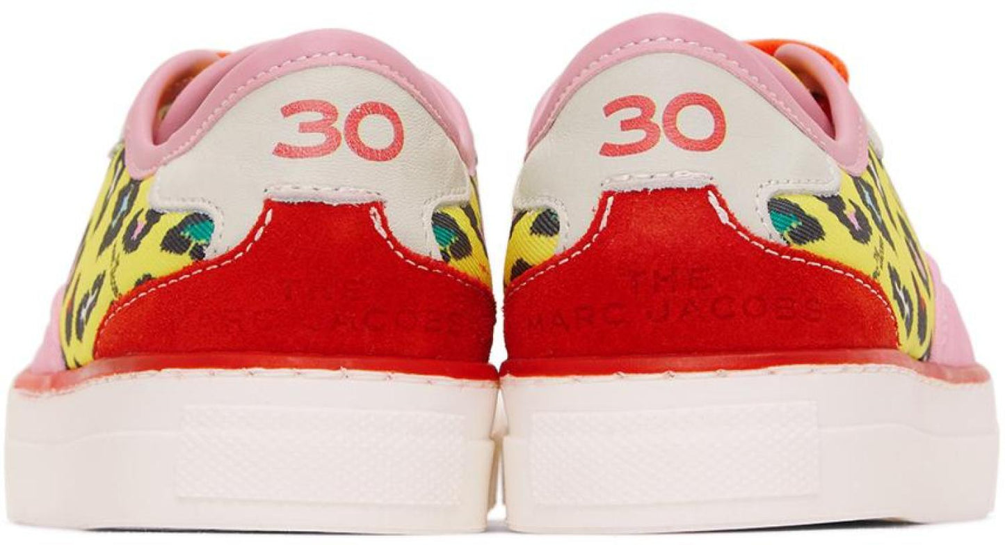Kids Pink & Yellow Hawaii Sneakers