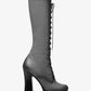 Deandra Burnished Calf Leather Platform Boot