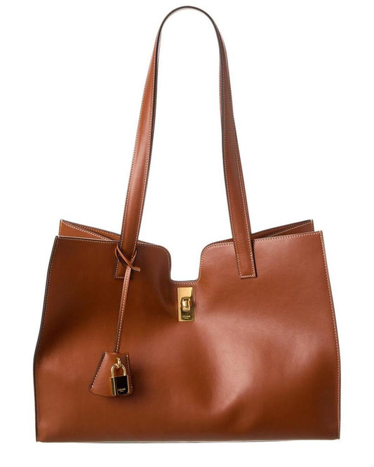 CELINE Cabas 16 Leather Tote