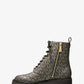 Haskell Metallic Logo Combat Boot