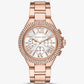 Oversized Camille Pavé Rose Gold-Tone Watch