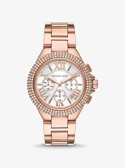 Oversized Camille Pavé Rose Gold-Tone Watch
