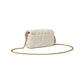 Quilted Pillow Leather Tabby Wristlet With Chain