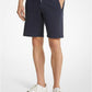 Ribbed Cotton Blend Shorts