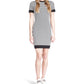 Petite Block Mini Short Sleeve Dress