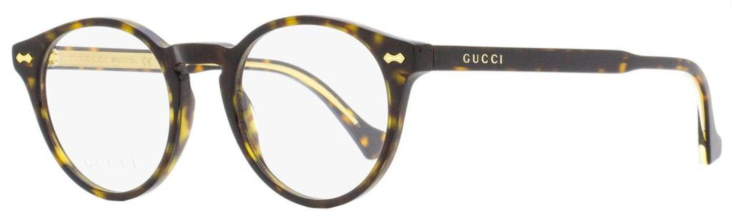 Gucci Unisex Pantos Eyeglasses GG0738O 002 Havana/Gold 48mm