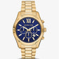 Oversized Lexington Gold-Tone Watch