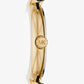 Laney Gold-Tone and Lizard Embossed Leather Watch