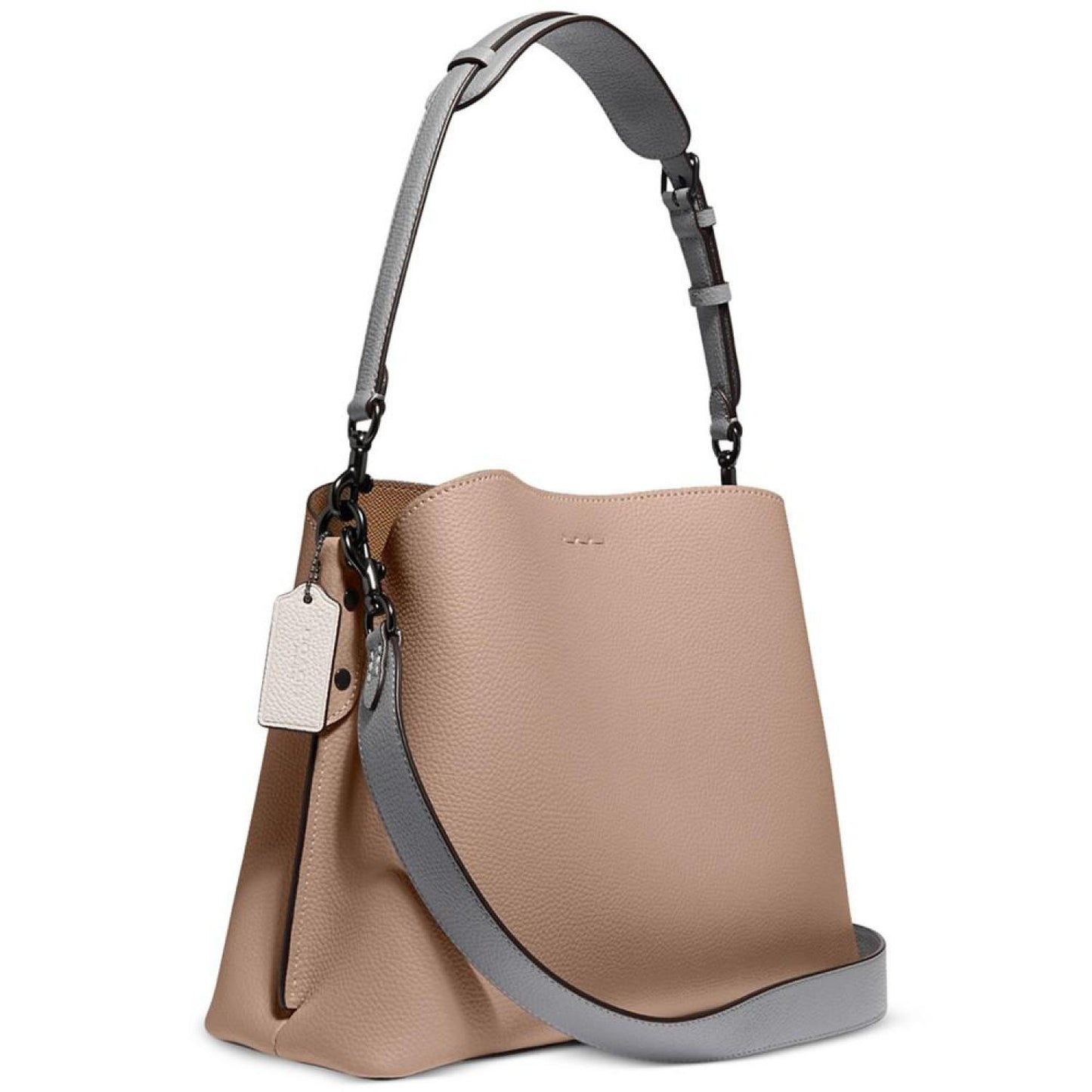 Pebble Leather Willow Shoulder Bag with Convertible Straps