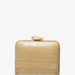 Tina Mini Crocodile Embossed Leather Minaudiere