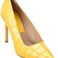 Michael Kors Collection Martine Runway Croc-Embossed Leather Pump