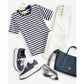 Women's Striped Chain-Neck T-Shirt, Regular & Petite