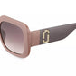 53MM Square Colorblocked Sunglasses
