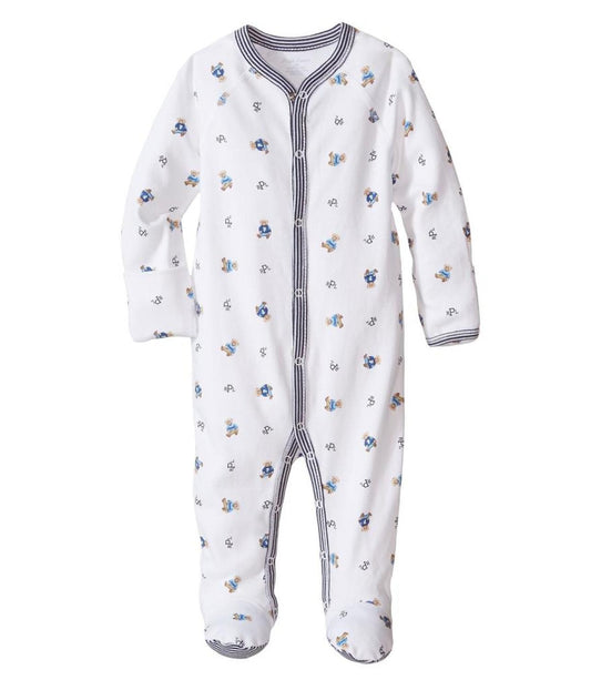 Bear-Print Cotton Coverall (Infant)