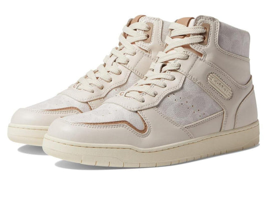High-Top Coated Canvas Sneaker