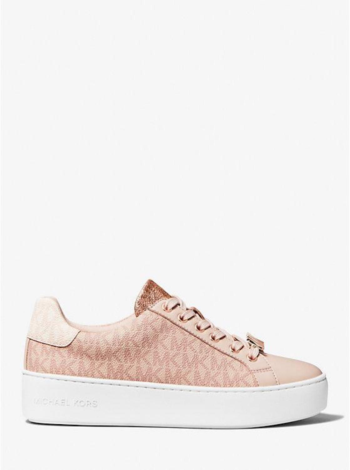 Poppy Color-Block Logo Sneaker