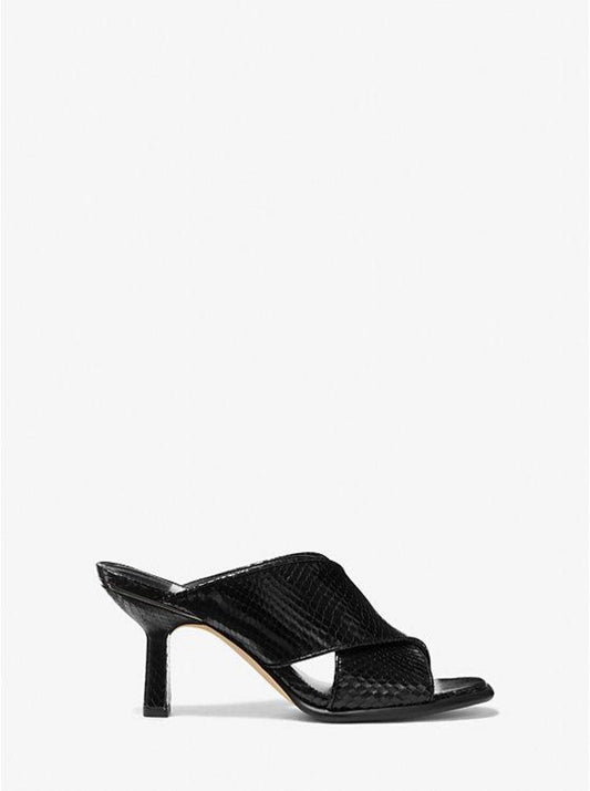 Gideon Snake Embossed Leather Mule