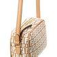 FENDI FF Mini Raffia & Leather Camera Bag