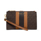 Logo Jet Set Double Zip Wristlet