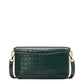 Dakota Croc Embossed Leather Medium Convertible Shoulder Bag