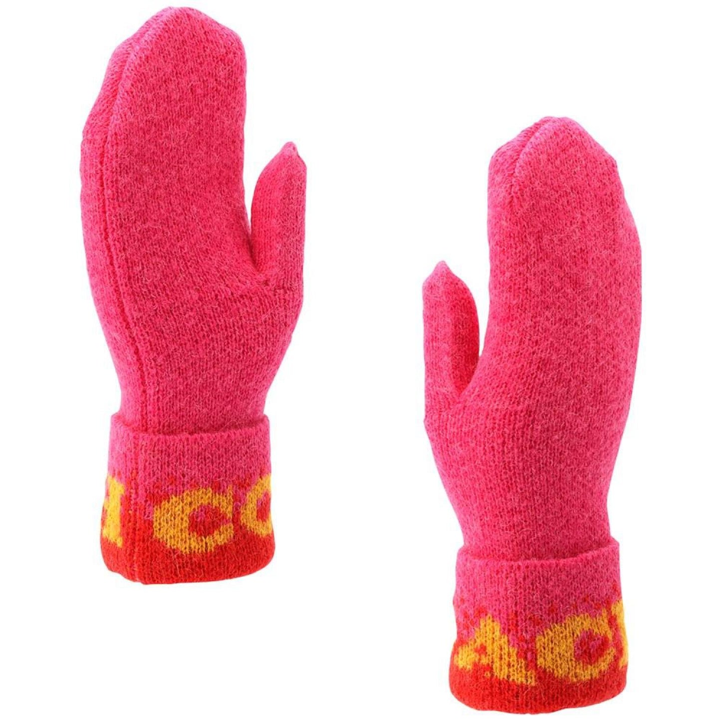 Women's Colorblocked Logo Mittens