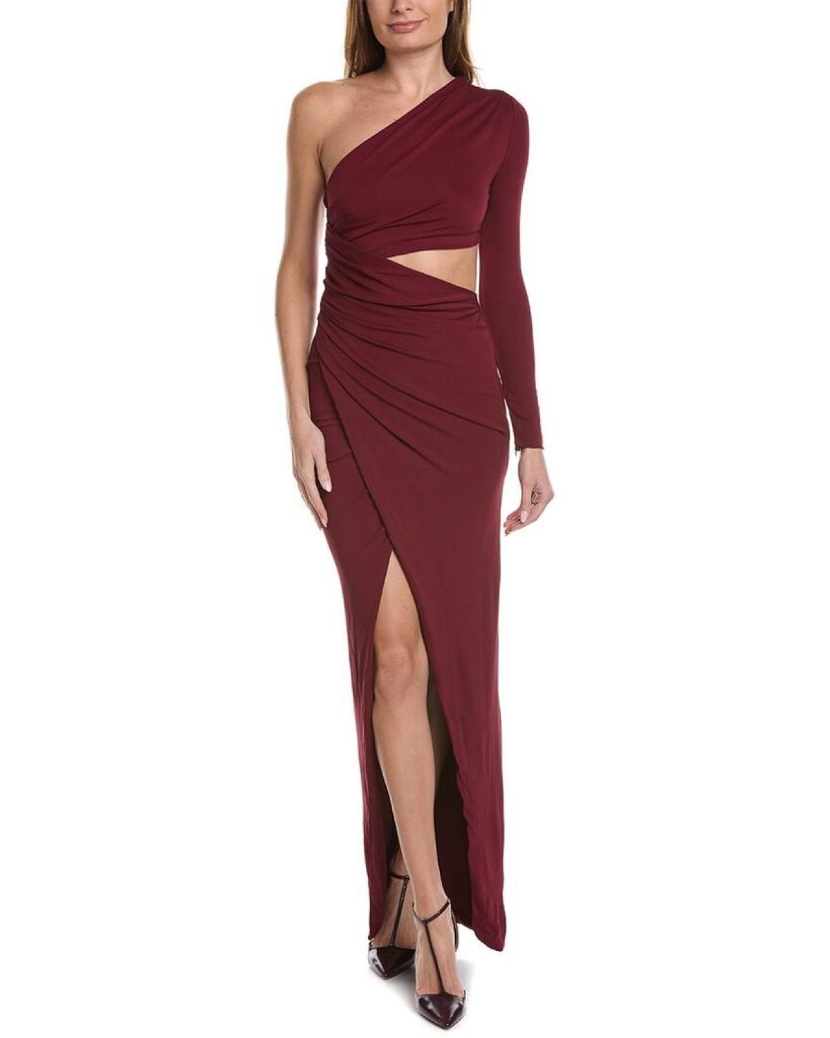 Michael Kors Collection Asymmetrical Cutout Gown