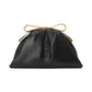 Medium Bridal Leather Bow Frame Clutch
