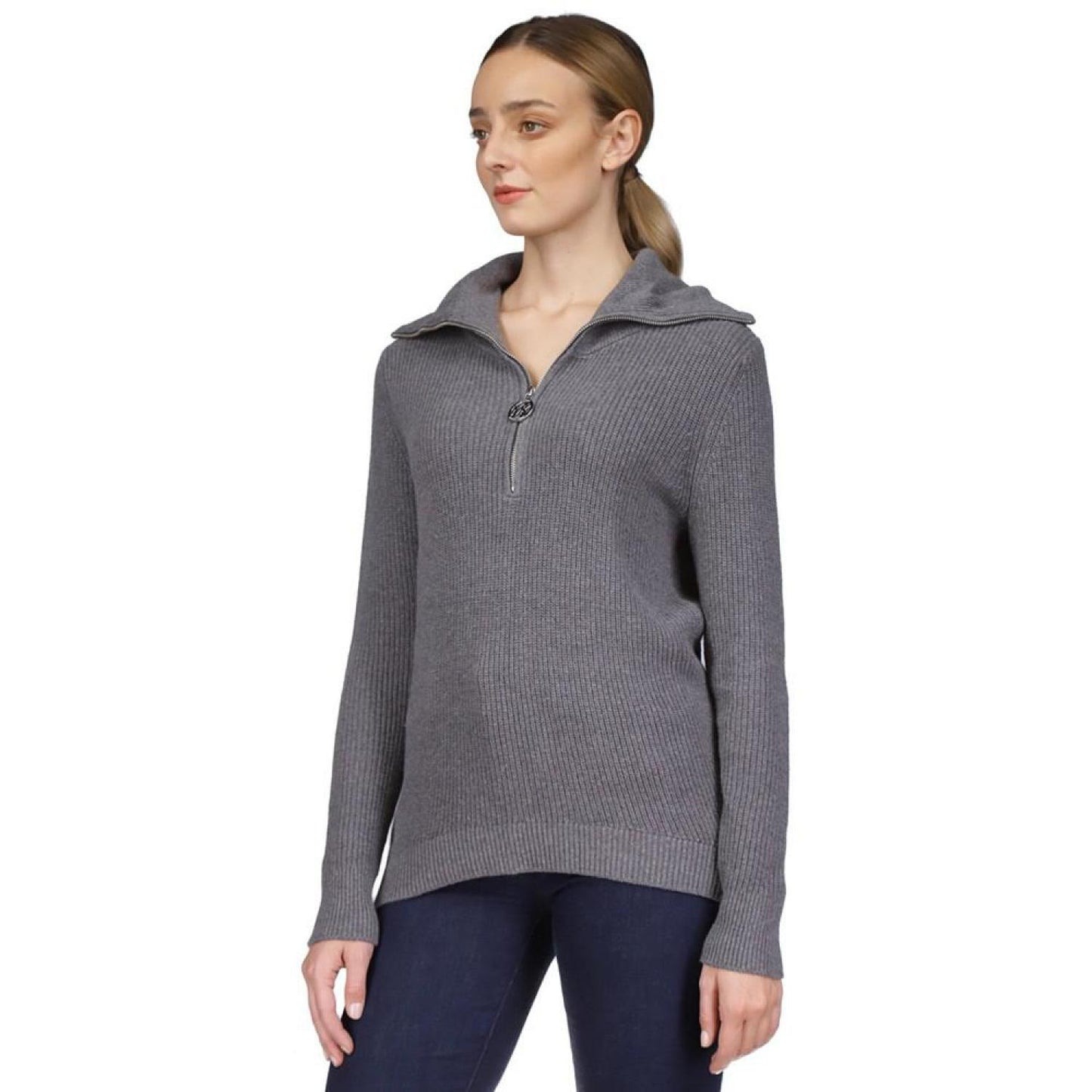 Women's Half-Zip Sweater, Regular & Petite