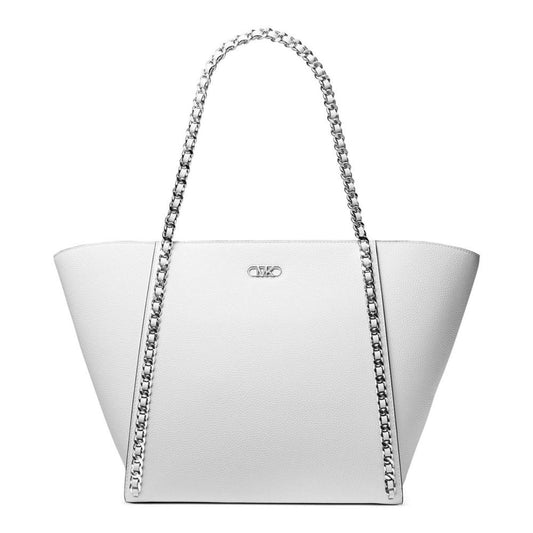 Westley Large Top Zip Leather Chain Tote