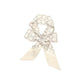 Women's Vintage-Like Signature Print Silk Skinny Scarf
