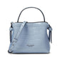 Knott Croc Embossed Leather Mini Crossbody Tote
