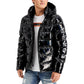 Men's Holographic Hooded Puffer Jacket
