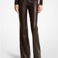 Plongé Leather Flared Pants