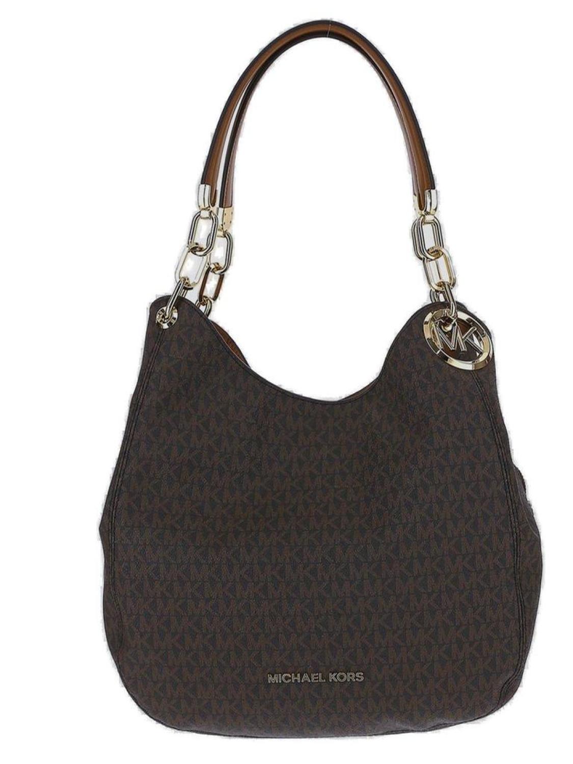 Michael Michael Kors Lillie Monogram Large Shoulder Bag