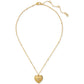 Gold-Tone Crystal A Locket Pendant Necklace, 16" + 3" extender