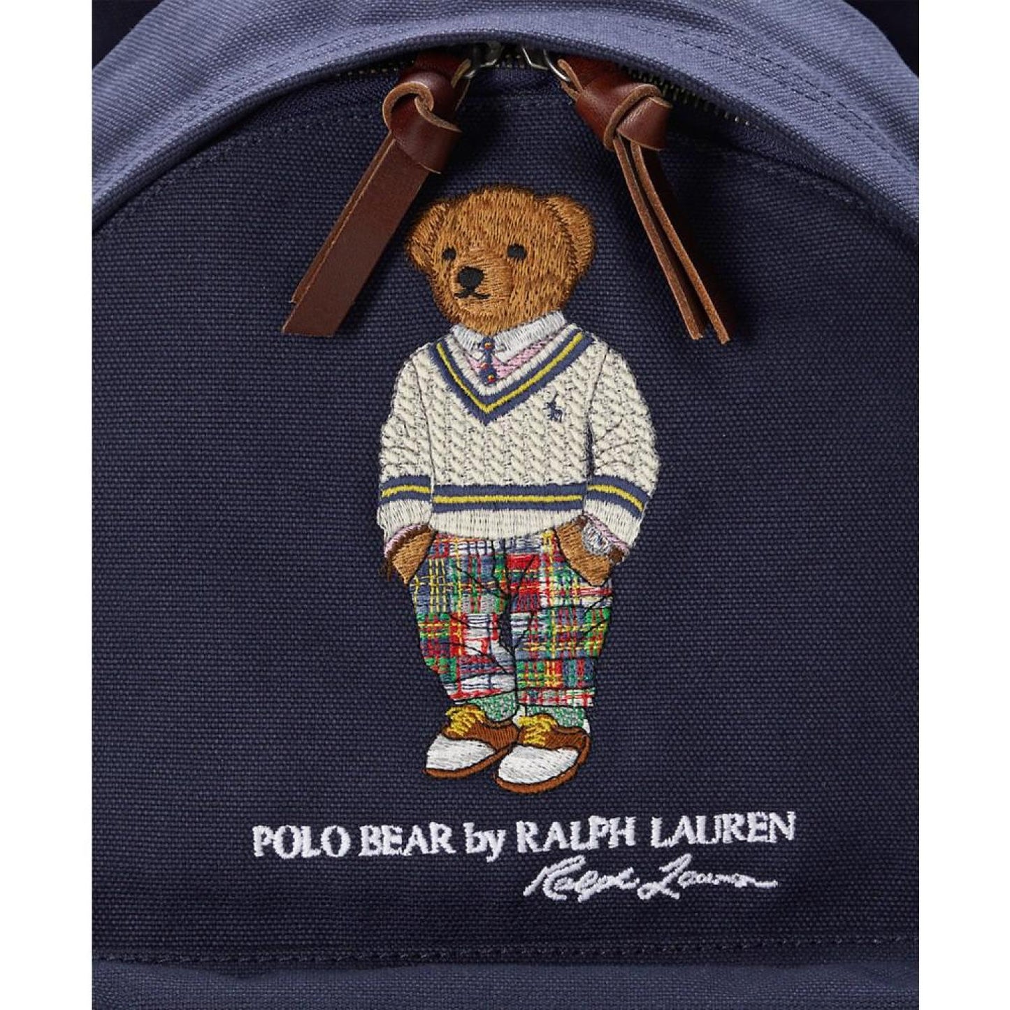 Men's Polo Bear Canvas Backpack