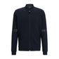 Relaxed-fit zip-up sweatshirt with mirror-effect stripes