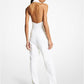 Double Crepe Sablé Halter Jumpsuit