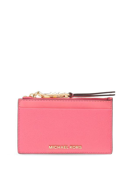 Michael Michael Kors Logo Lettering Zipped Wallet