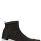 Michael Michael Kors Skyler Metallic Stretch Knit Sock Sneakers