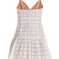 Michael Kors Sangallo Eyelet Flared Mini Dress