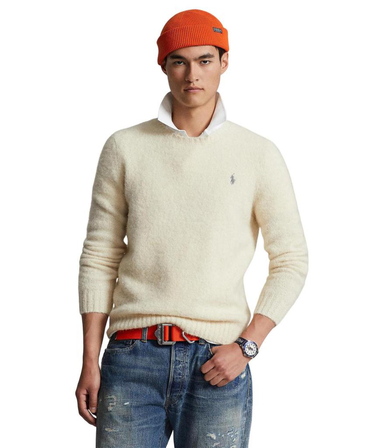 Textured Crew Neck Sweater