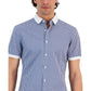Men's Slim-Fit Short-Sleeve Gingham Shirt