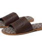 Logo Leather Sandal