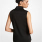 Hansen Charmeuse Sleeveless Shirt